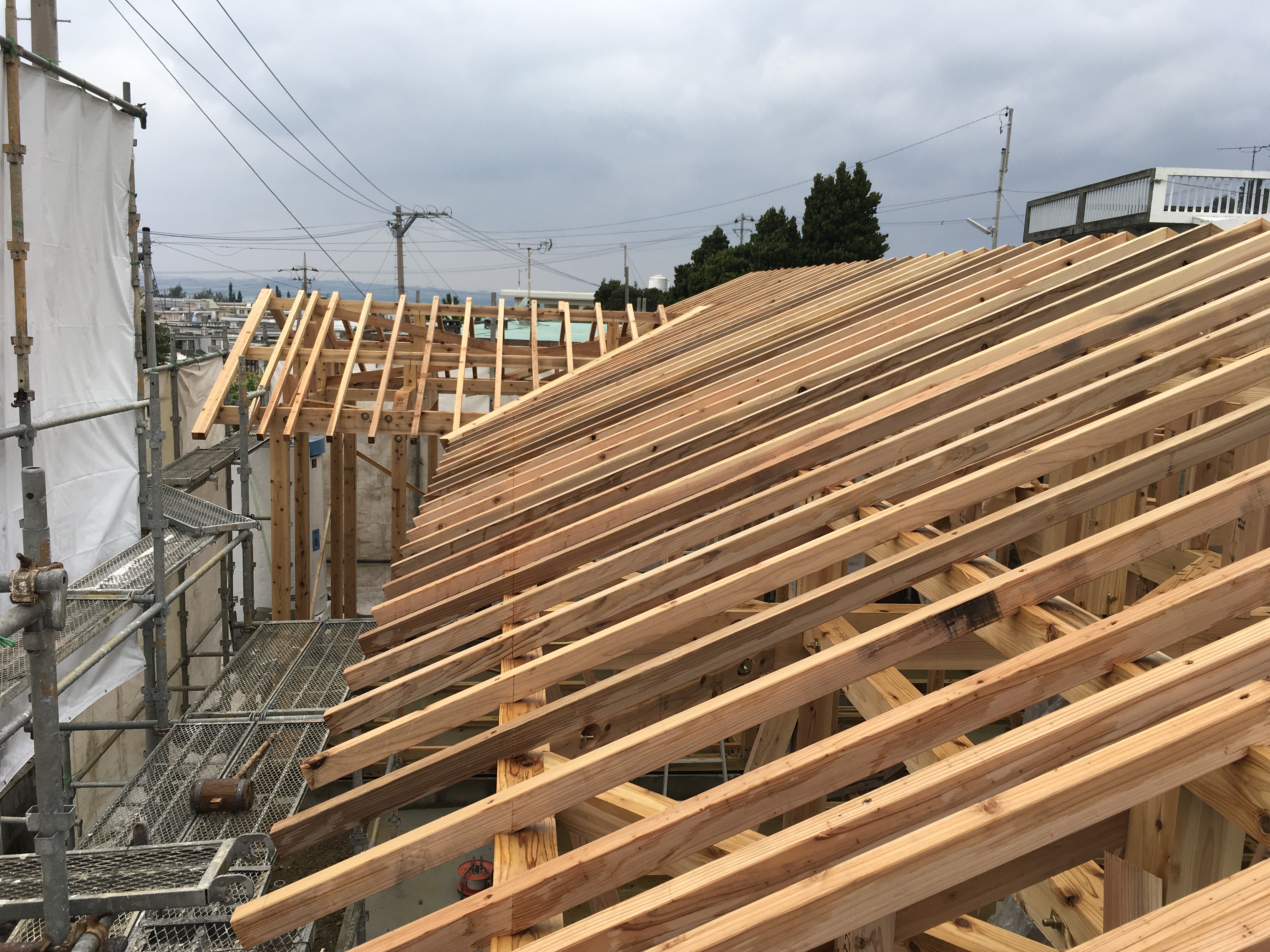屋根垂木組み